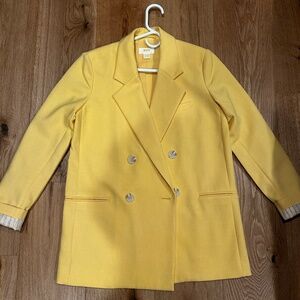 Maeve oversized yellow blazer